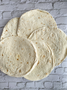 Circles of tortillas