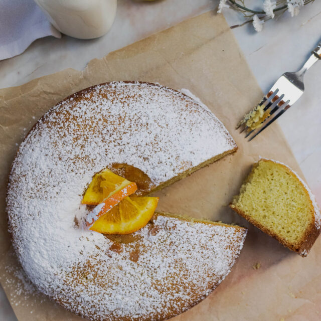 Olive oil orange cake