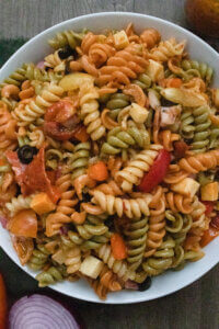 Pasta salad finished recipe