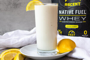 creamy lemonade protein smoothie