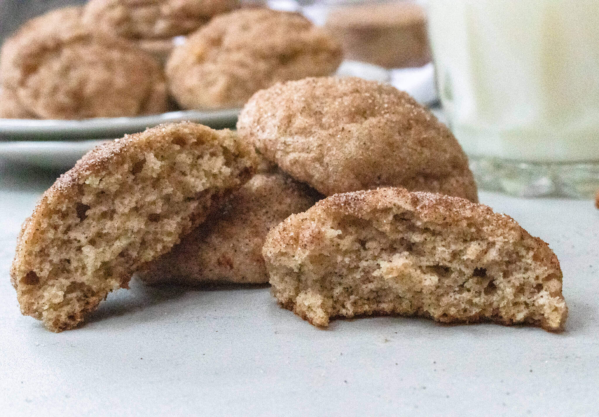 side view of banana snickerdoodles