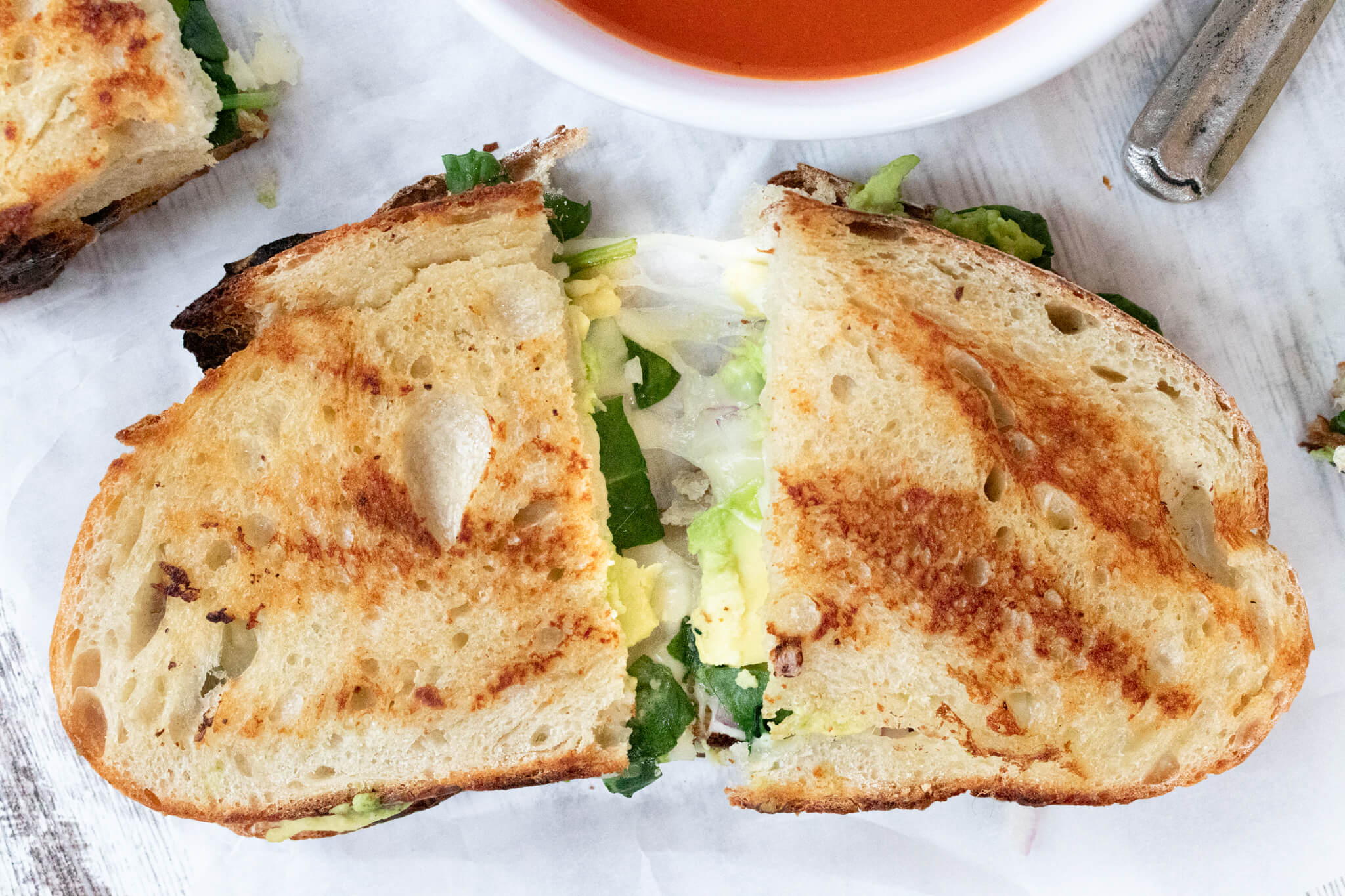 avocado grilled cheese