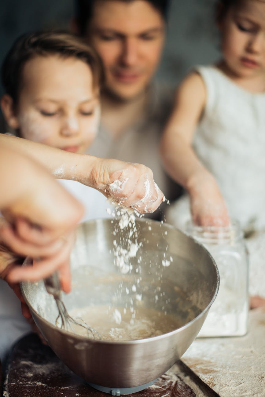 photo of hands grasping chickpea flour substitute