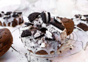 oreo donut close up