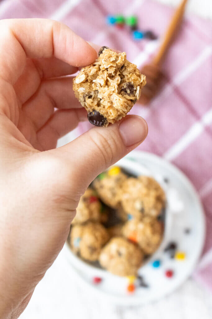 Center of a Monster energy balls