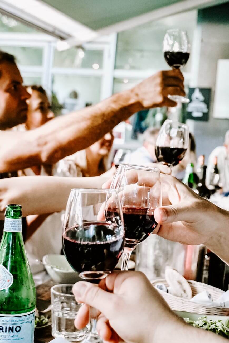 people having a toast for dry January