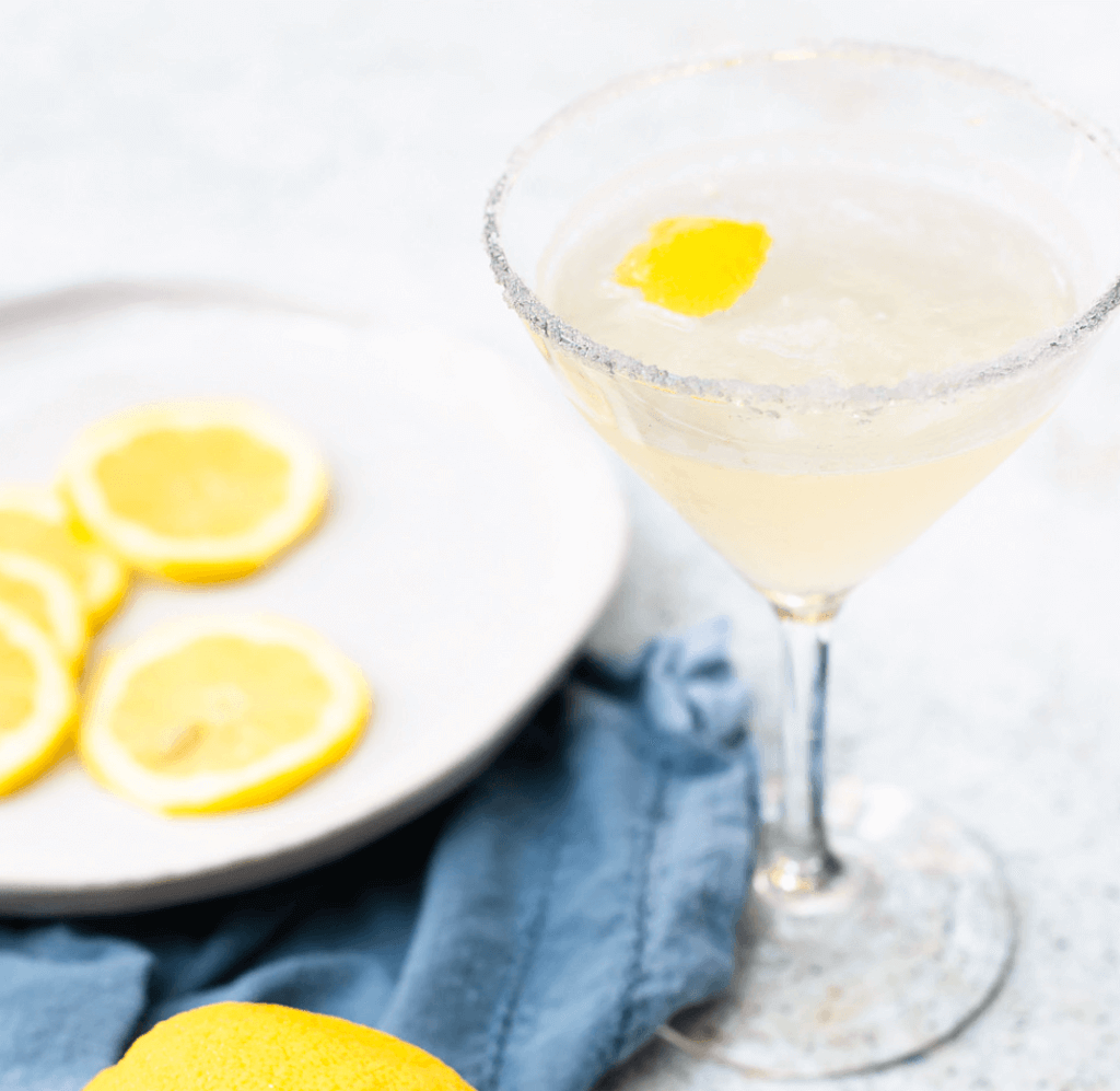 lemon drop mocktail for dry January