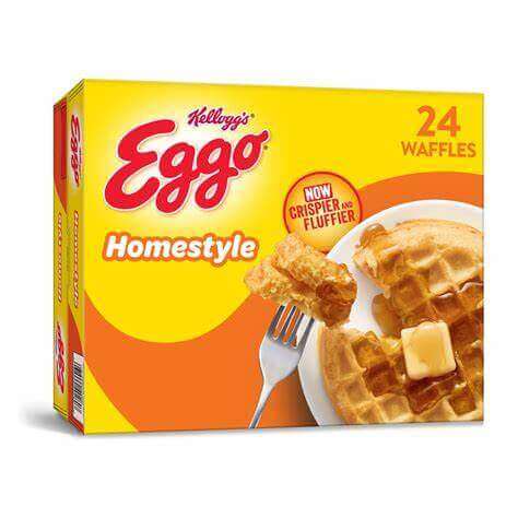 e foods: eggo brand waffle box