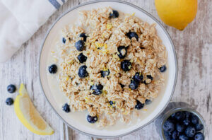 blueberry lemon overnight oats