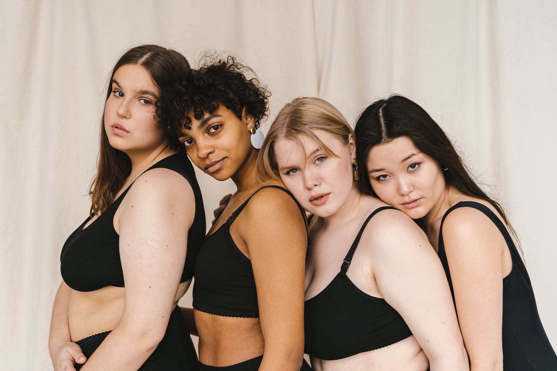 a group of women in black swimsuit standing Anything Is Possible If You Believe In Yourself