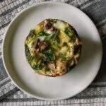 loaded egg bite on towel