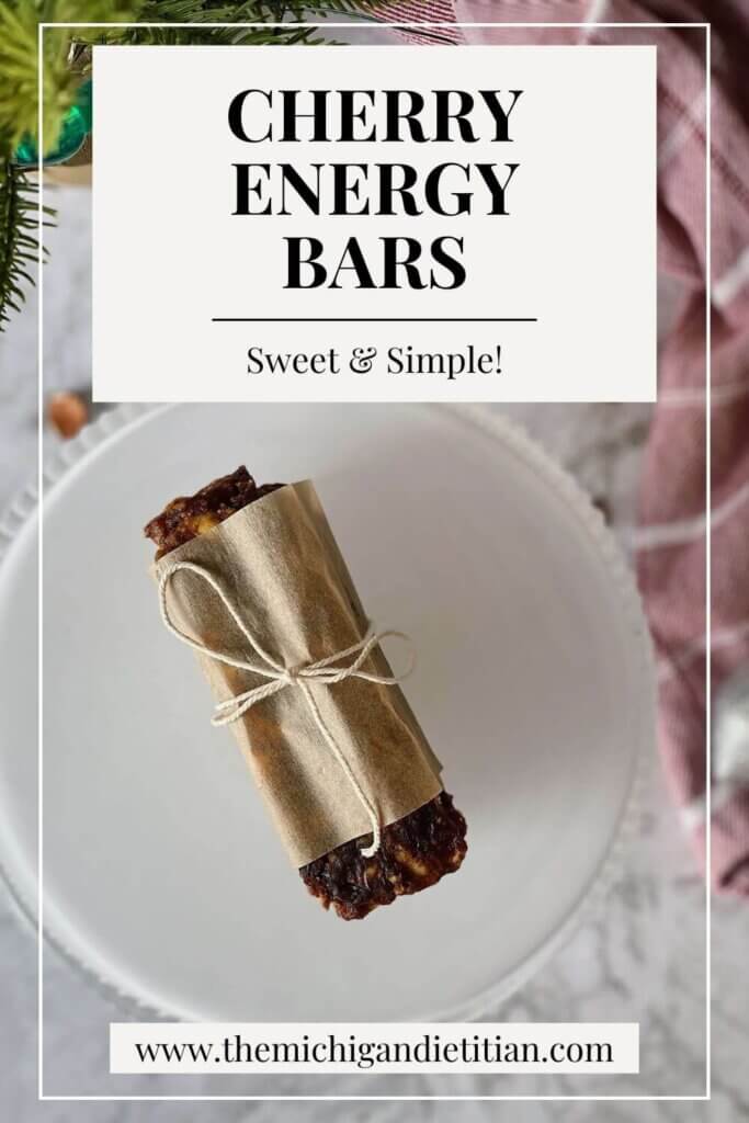 Cherry Energy Bars with Title