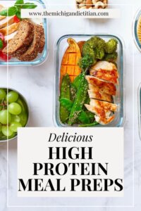 Delicious High protein Meal Preps