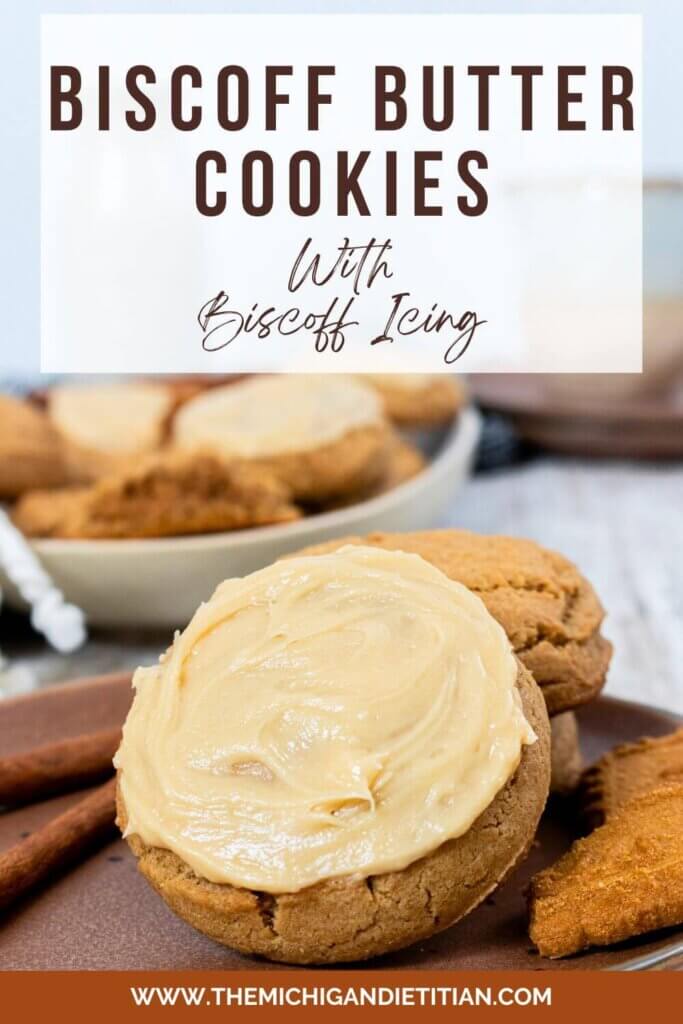 Biscoff Butter Cookies with Biscoff Icing image with title