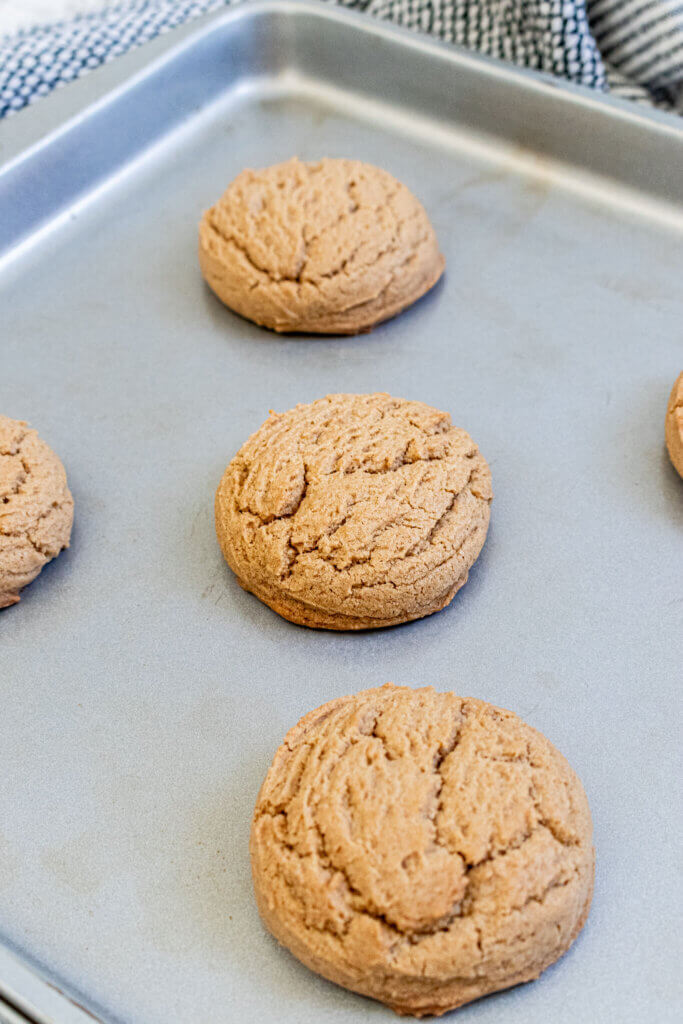 Biscoff butter cookies fresh from the oven
