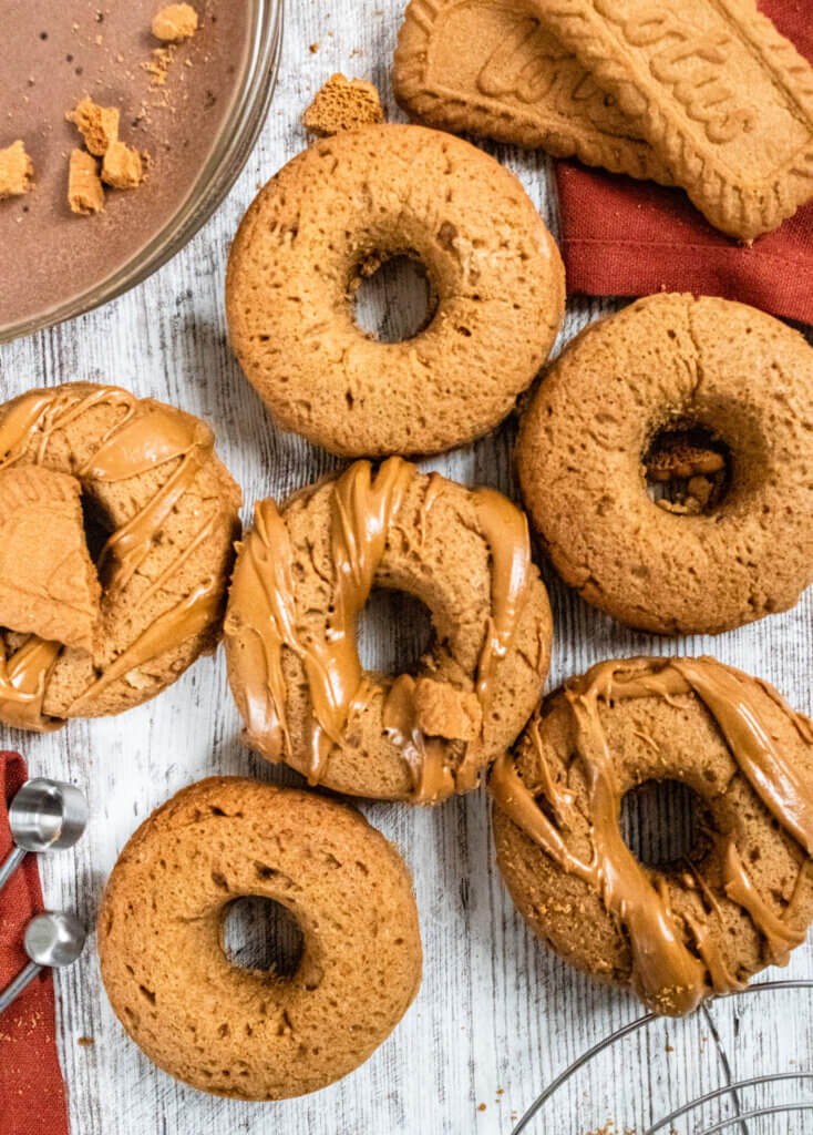 Cookie Butter Donuts with Icing