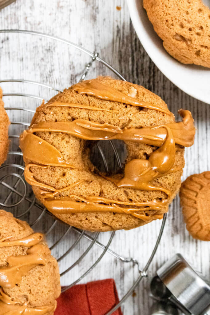 Cookie Donut on silver stand