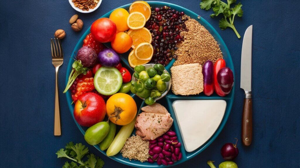 balanced plate of food