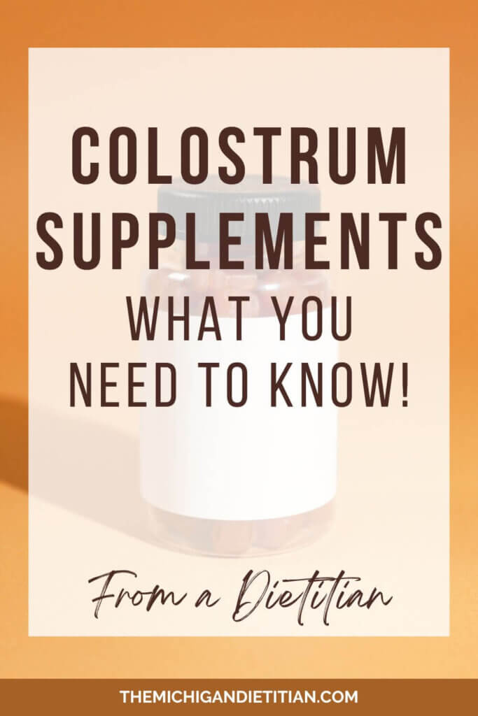 colostrum supplement pinterest image