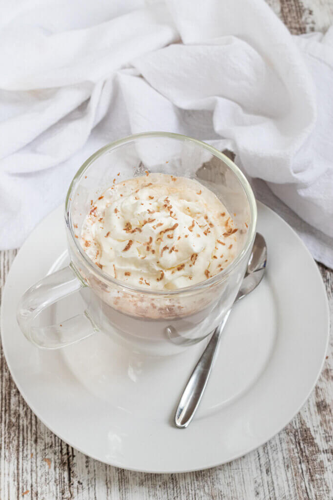 Cadbury hot chocolate with spoon