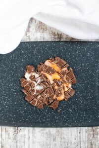 Chopped cadbury creme egg