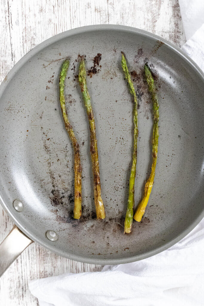asparagus cooked on the stovetop