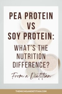 pea protein vs soy protein: What's the difference?