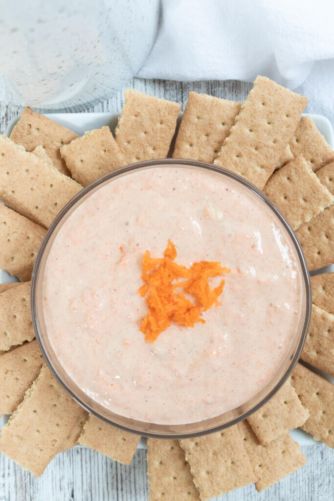 carrot cake dip with milk