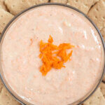 carrot cake dip with graham crackers