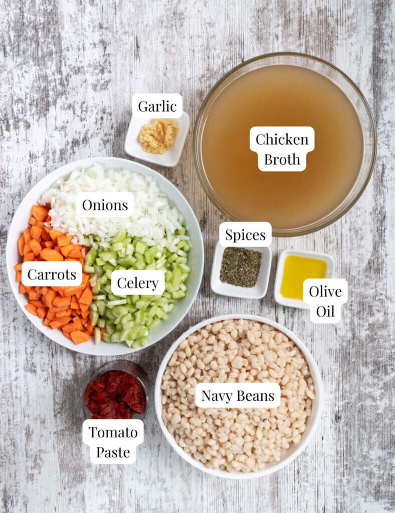 navy bean soup ingredients