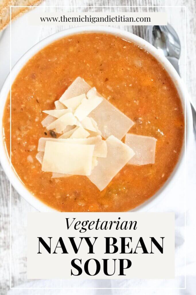 Vegetarian Navy Bean Soup Pinterest