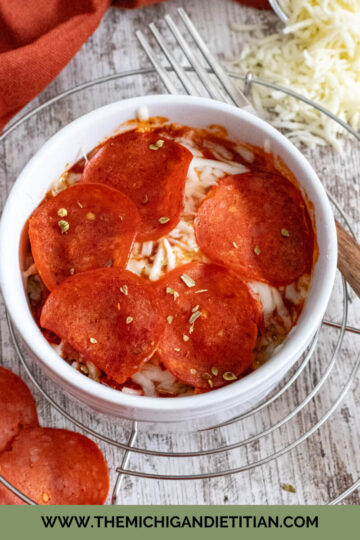 pizza bowl with rice