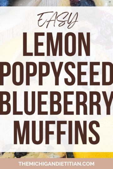 Easy Lemon Blueberry Poppyseed Muffins