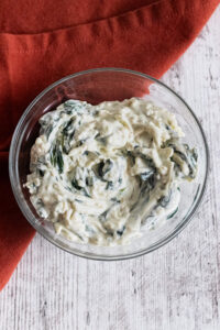 spinach and cream cheese mixture