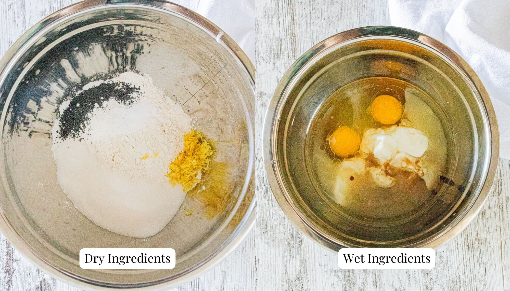 wet and dry ingredients