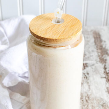 apple cinnamon blenderless smoothie