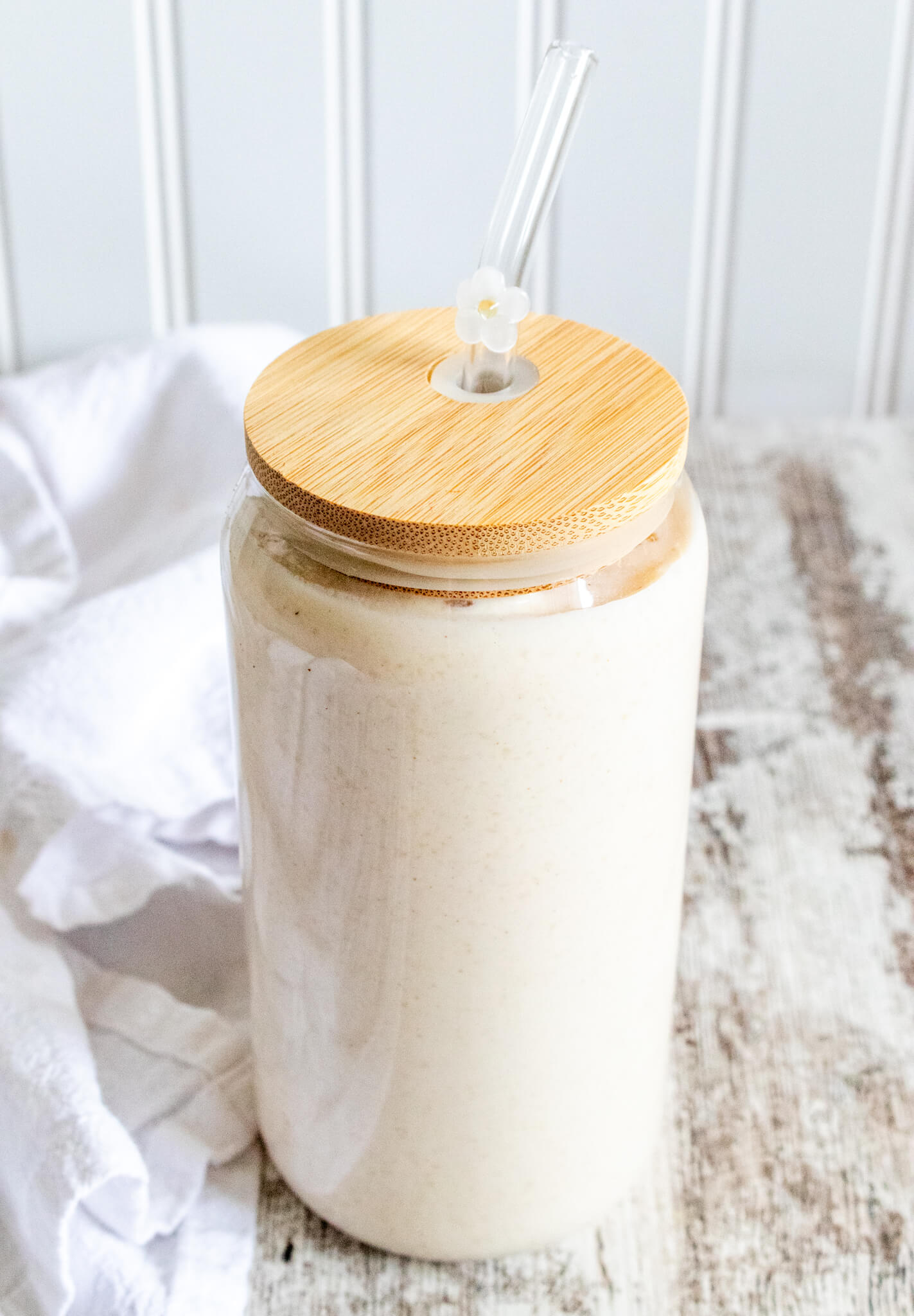 apple cinnamon blenderless smoothie
