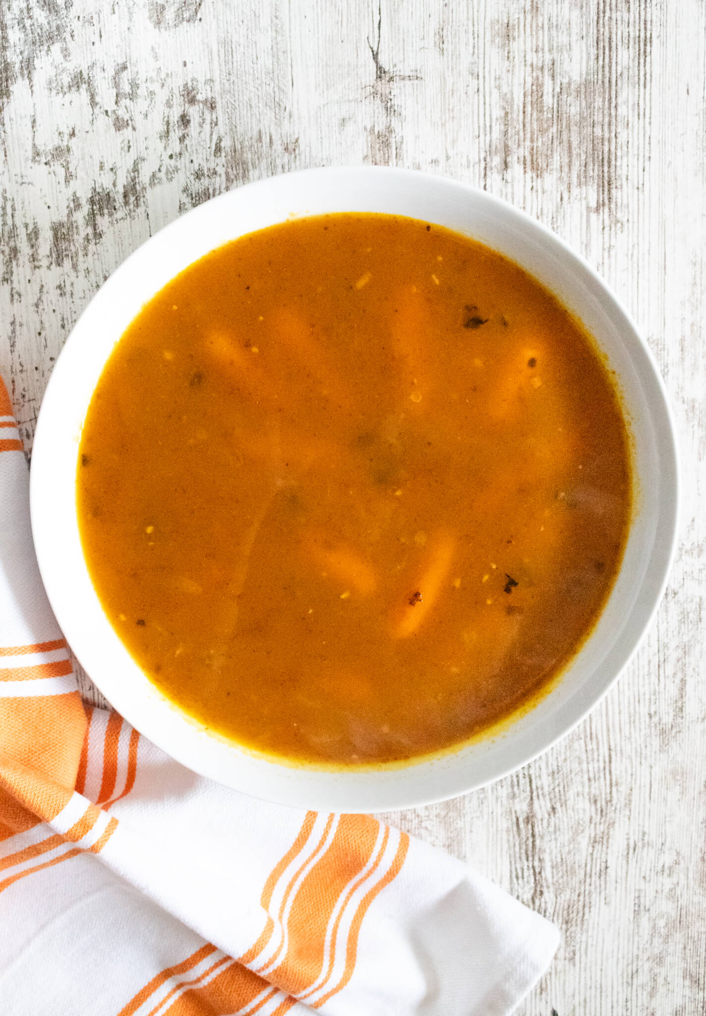 Unblended Pumpkin Carrot Soup
