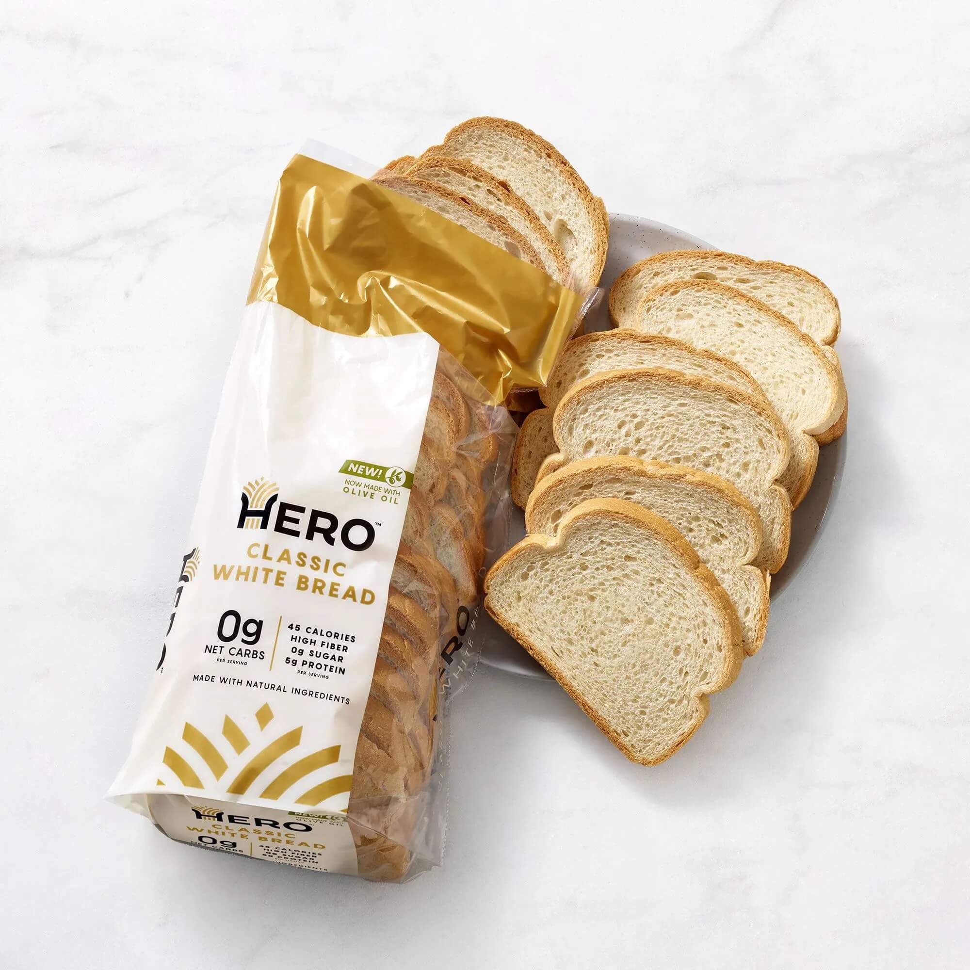 Hero Bread with white sliced bread