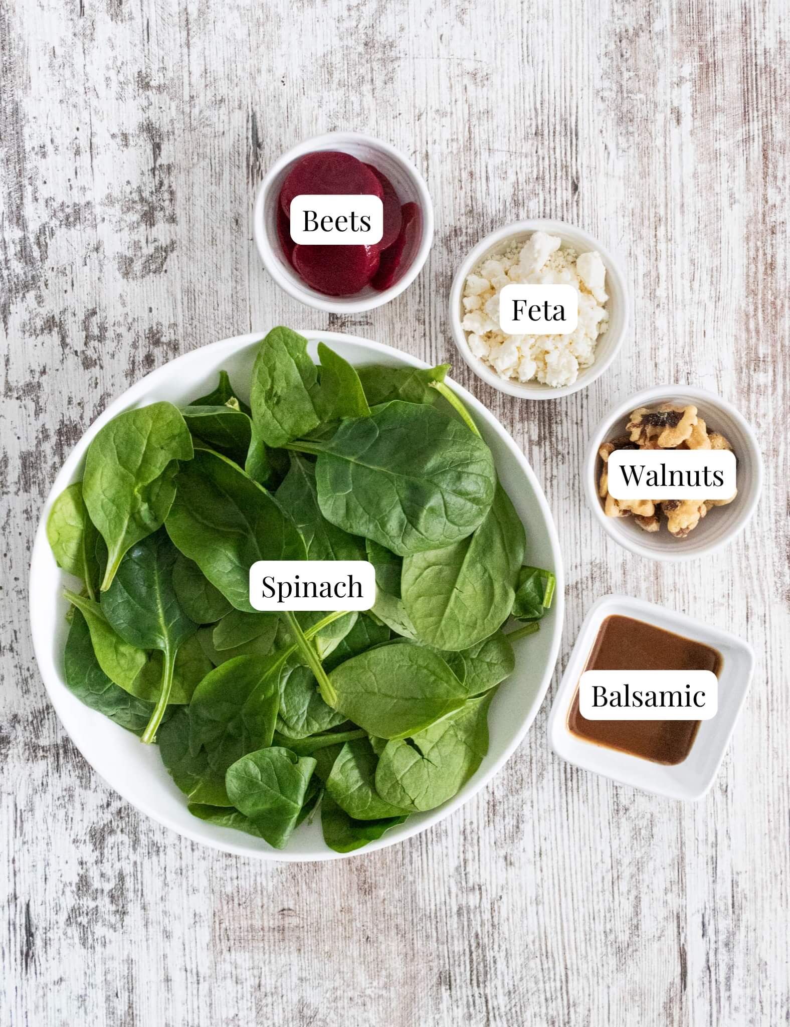 ingredients to make a beet salad
